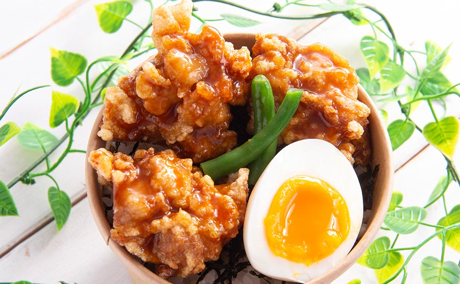 ミニから揚げ丼